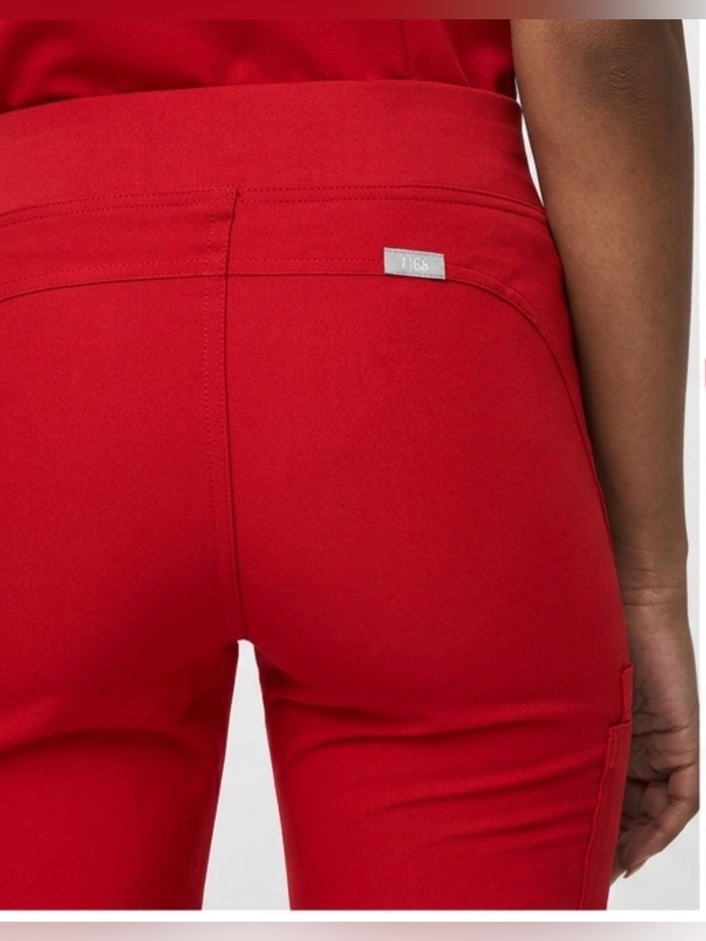 NWT | FIGS Red V-Neck Scrub Set Sz Small - Picture 3 of 5